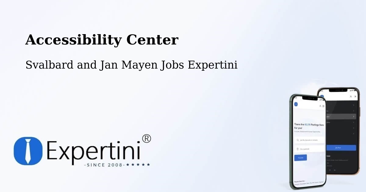 Accessibility Center - Svalbard and Jan Mayen Jobs Expertini